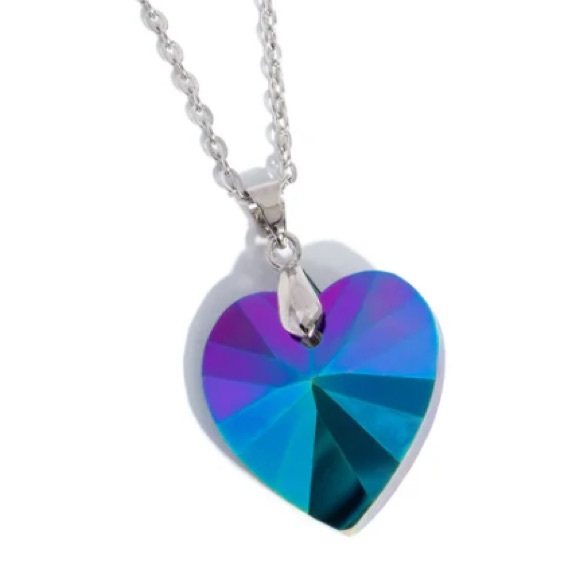 💜🩵💜 “LOVE HURTS” MULTI NECKLACE WITH FREE EARRINGS ~ PAPARAZZI❗️💜🩵💜 - Picture 4 of 6